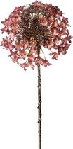 Viv! Home Luxuries Decoratietak allium bloeiend - kunstbloem - roze met goud - 82cm