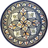 Marokkaanse schaal aardewerk- Fruitmand - Fruitschaal - couscous schaal 35 cm
