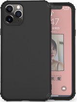 Zwarte case met bumpers geschikt voor Apple iPhone 11 Pro Max met Privacy Glas