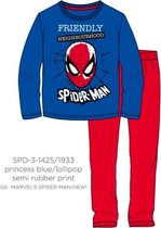 Spiderman pyjama - blauw - rood - maat 110 / 5 jaar