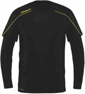 Uhlsport Stream 22 Keepershirt Kind Zwart-Fluor Geel Maat 140