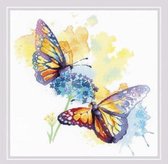 Borduurpakket Gekleurde Vlinders / Colorfull Flight - Riolis