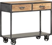 Sidetable 90x35x74 cm massief gerecycled hout