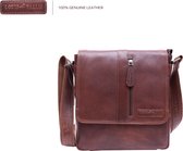 Nuba Leather | Ruime Schoudertas 100% Leer | Zeer Hoge Kwaliteit | Bruin