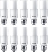 10 stuks Philips LED Buislamp E27 9.5W 1050lm 4000K Niet dimbaar Ø3.7x11.4cm T37