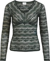 Vila T-shirt Vidivo V-neck L/s Top 14066064 Darkest Spruce Dames Maat - L