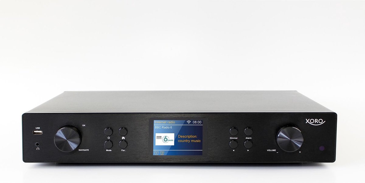 Xoro HFT 440 Tuner HiFi numérique avec antenne Wi-FI et Dab /FM Fiche