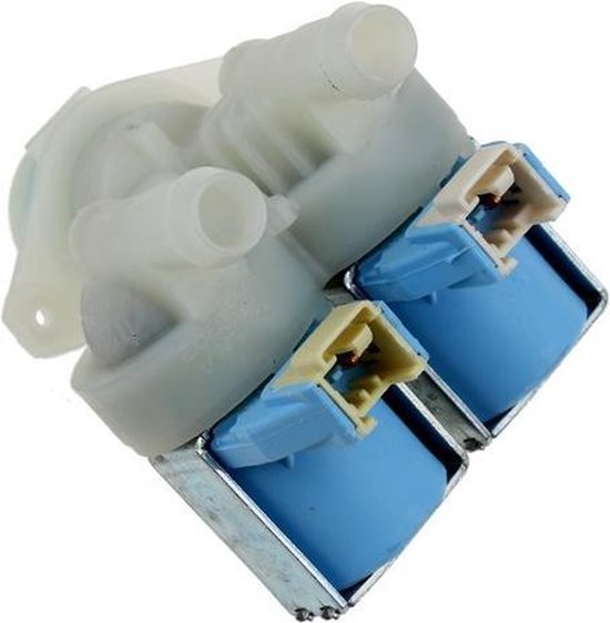 Inlaatventiel (ventiel) dubbel recht (2-voudig) voor o.a. Whirlpool wasmachine 481010623017 Inlaatventiel (ventiel) dubbel recht (2-voudig) voor o.a. Whirlpool wasmachine 481010623017