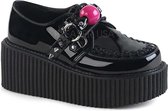 Demonia Creepers -39 Shoes- CREEPER-222 US 9 Zwart