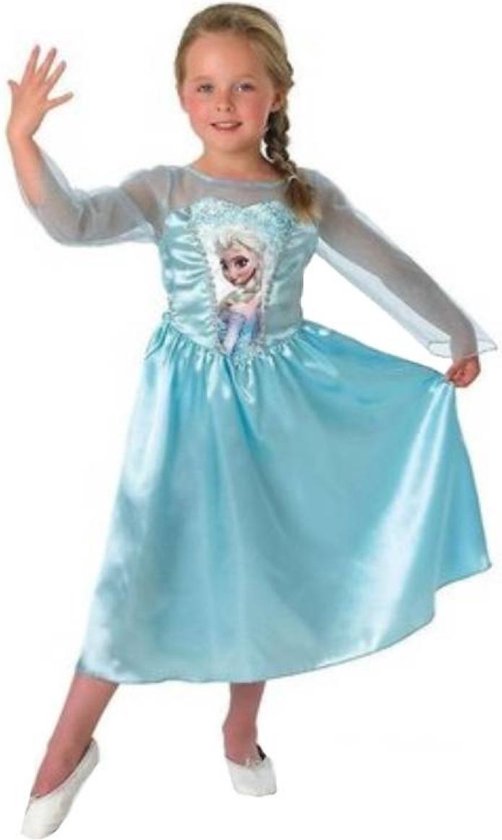 Elsa Jurkje Maat 122 / 128 - Disney Frozen kinderkostuum | bol.com