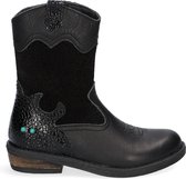 Bunnies JR 221825-589 Meisjes Cowboy Boots - Zwart - Leer - Ritssluiting