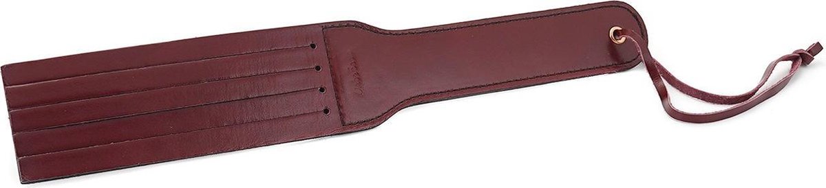 Liebe Seele - Wine Red - Leren Paddle - Dubbele Strafriem - Exclusief En Luxe ontwerp - Import uit Japan - Wijnrood