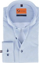 Suitable Overhemd SL7 Ruit Indigo Blauw - maat 42