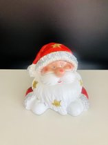 Kerstman #1 - 28 cm - polyester - glitters - polyresin - polystone - hoogkwalitatieve kunststof - decoratiefiguur - interieur en tuin - geschikt voor binnen en buiten - cadeau - geschenk - kerstcollectie - kerstman - kerstdecoratie - kerstfiguur