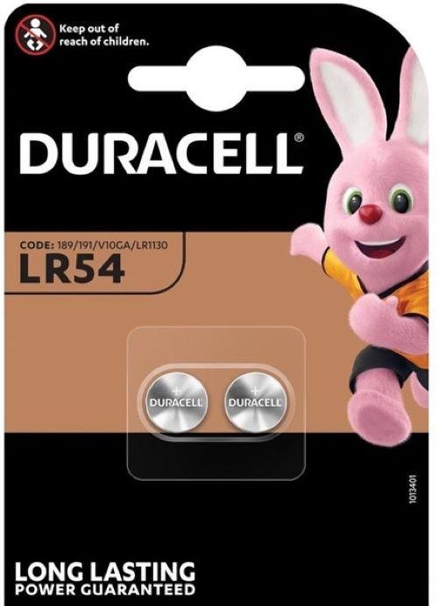Duracell Batterij V10ga/lr1130/lr54 1.5 V Alkaline 2 Stuks