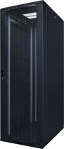 Alfaco 19-6042PP, 42U, 19" Serverkast met stalen geperforeerde deuren, (BxDxH) 600x1000x2000mm, zwart