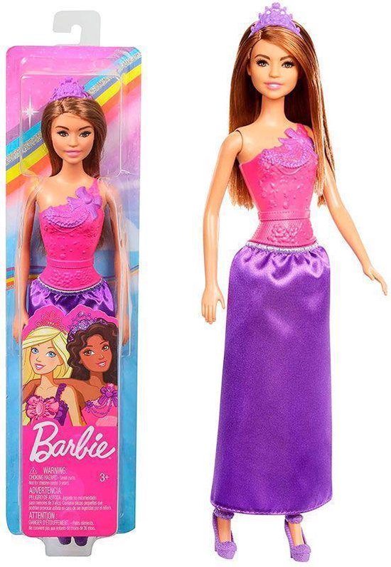 Barbie GGJ95 Princess doll - Prinses met bruin haar - pop 32cm — afbeelding 4
