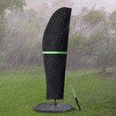 Parasolbeschermhoes met stang (geen ladder meer nodig) - voor parasols met een diameter van 2 tot 4 m - grote paraplubeschermhoes met trekkoord en rits - weerbestendig, uv-bestendig, wind- en sneeuwbestendig, buitenzonwering (Oxford 420D)
