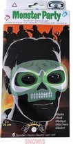 Maro toys - Monster party kniklicht masker schedel Groen