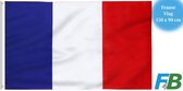 F4B Frankrijk Vlag | 150x90 cm | Franse Vlag | 100% Polyester | Messing Ogen | Weerbestendig