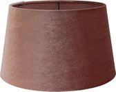 Lucy’s Living Luxe Velvet Lampenkap VENICE Oud roze - ø 28 x H 17 cm - E27 Fitting - lamponderdelen - verlichting – tafellamp - woonaccessoires - wonen