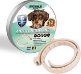 Vlooienband voor honden | Creme | 100% natuurlijk | geur halsband | zonder pesticiden | teken en vlooien | hondenbandje