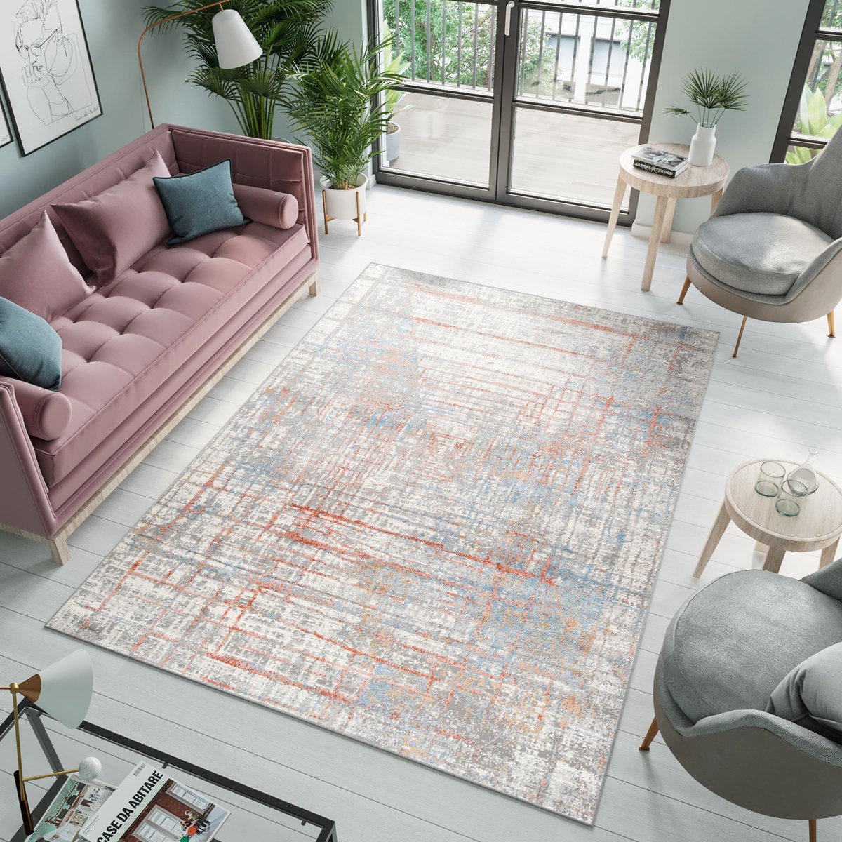 Tapiso Valley Vloerkleed Tapijten Woonkamer Vintage Maat- 200x300