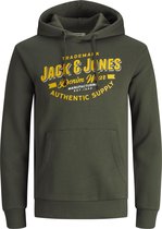 JACK&JONES JJELOGO SWEAT HOOD 2 COL 21/22 Heren Trui - Maat S