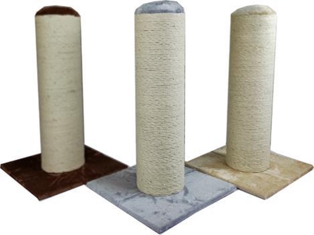 Topmast Krabpaal Big Pole Sisal - Grijs - 50 x 50 x 72cm