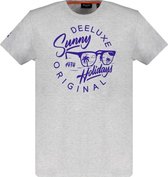 DEELUXE T-shirt met meldingen POSEIDON Light Grey Mel