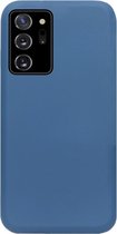 ADEL Premium Siliconen Back Cover Softcase Hoesje Geschikt voor Samsung Galaxy Note 20 - Blauw