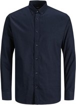Jack & Jones Overhemd Jprblaperfect Twist Shirt L/s Sn 12193092 Navy Blazer/slim Fit Mannen Maat - XL