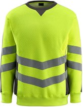 Mascot sweatshirt Wigton fluorgeel/donkerantraciet