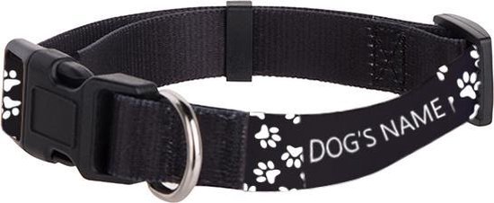 Gepersonaliseerde Honden halsband met naam - Maat M