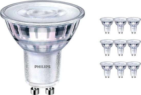Voordeelpak 10x Philips CorePro LEDspot MV GU10 5W 840 36D | Koel Wit -  Dimbaar -... | bol.com