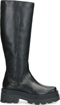 Sacha - Dames - Zwarte hoge chelsea boots - Maat 38