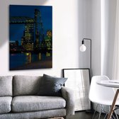 Serie Rotterdam - Foto 6 | "De Hef in het avondlicht" | Rene Schuite | 90 x 60cm | Foto op helder plexiglas (5mm} | Blind ophangsysteem