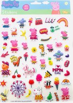 Peppa Pig 3D stickervel met 50 stickers