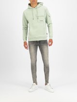 Purewhite -  Heren Relaxed Fit   Hoodie  - Groen - Maat M