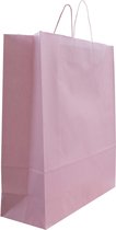 Papieren tasjes 50 stuks - Roze - 18x8x24cm - Cadeautasjes - Papieren tasjes met handvat