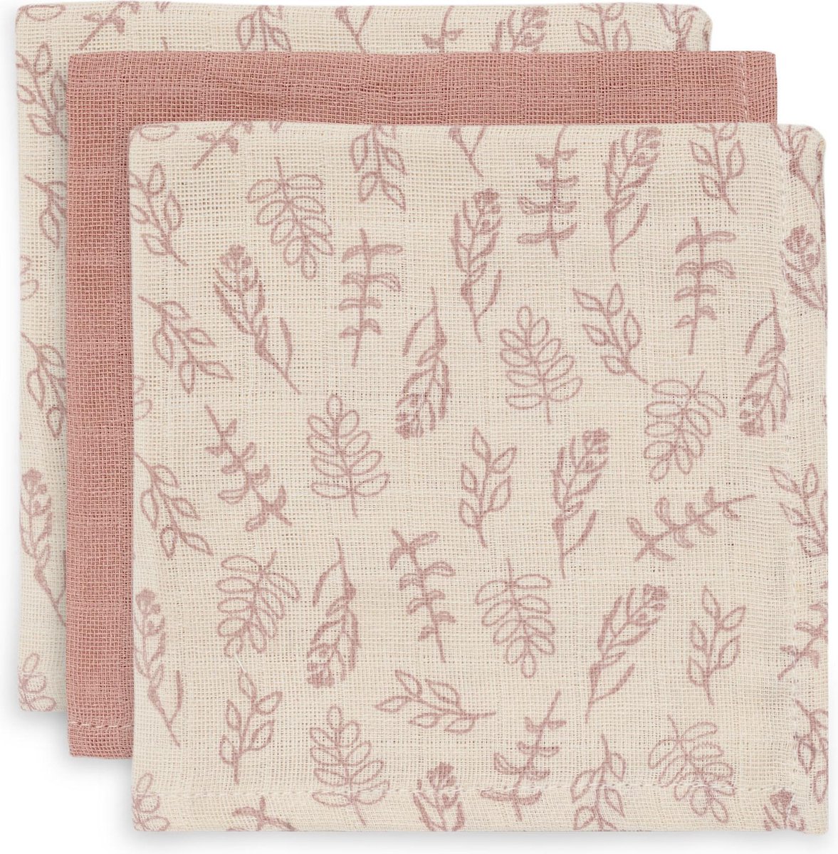 Goedkoopste Jollein Hydrofiel Monddoekje Meadow - Rosewood - 3 Stuks