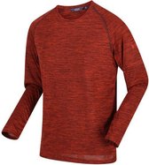 Regatta Longsleeve Burlow Heren Polyester Donkeroranje Mt M
