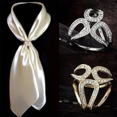Sjaal gesp 3 Round zilver- Vestsluiting - Modieuze Gesp geschikt voor Zijden sjaaltjes Goud- vestclip dames -vestsluiting dames - vestclip - vestsluiting vestclip - sjaalspeld - ve