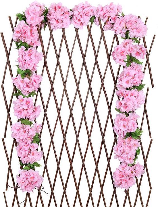D coration De Mariage Guirlande De Fleurs De Cerisier 18 Roses Roses 