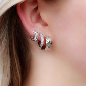 Jobo By JET - Twist earrings - Silver - Zilveren oorbellen