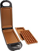 Livington Copperline Flipswitch multifunctionele grill, 800 W inclusief receptenboekje