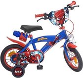 Fiets Spiderman Sting 12" Blauw Rood