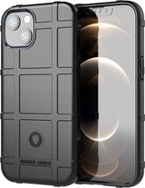 Apple iPhone 13 Mini Hoesje - Mobigear - Rugged Shield Serie - TPU Backcover - Zwart - Hoesje Geschikt Voor Apple iPhone 13 Mini