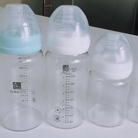 BIBS Glas Latex Medium Flow Babyfles 2 Maanden Sage (1 stuks