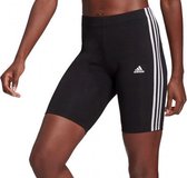 adidas - 3-Stripes Bike Shorts - Strakke Shorts - XS - Zwart